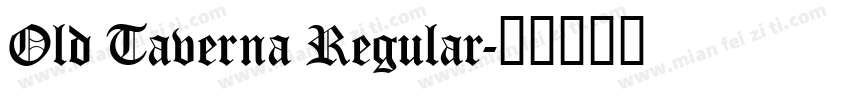 Old Taverna Regular字体转换